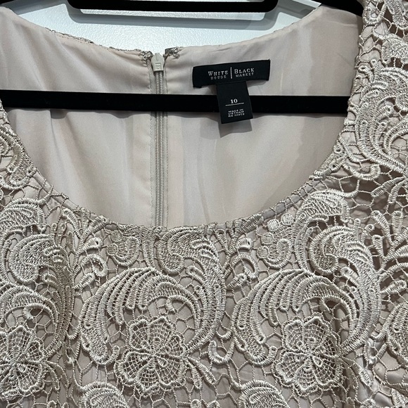 White House Black Market Ivory Lace Dress - Picture 4 of 4